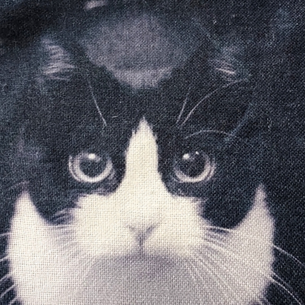 PILLOW COVER 17 x 17 CAT Decorative Black & Tan